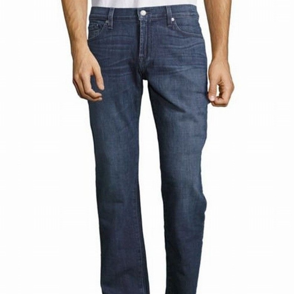 7 For All Mankind NEW Blue Mens Jean
